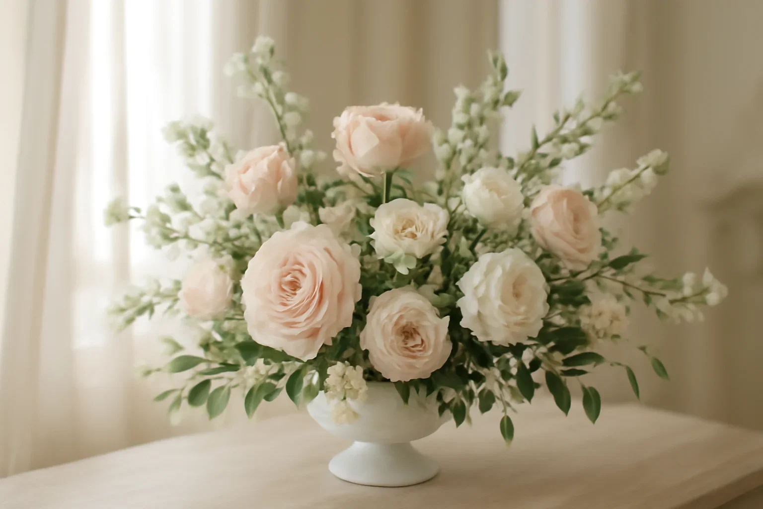 Home floral design detail for a Tampa wedding