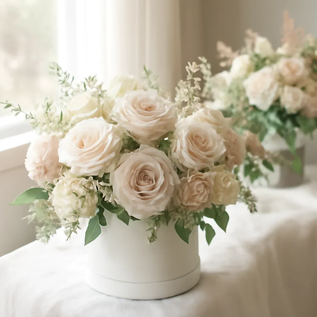 Romantic wedding flowers prepared for delivery across Tampa Bay